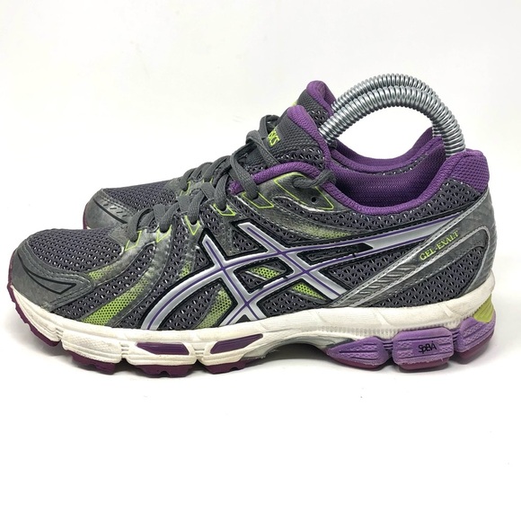 ASICS Gel Exalt Running Shoe Silver Blue Green W 6 - Picture 4 of 8